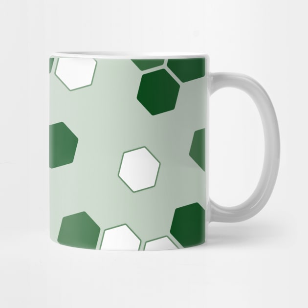 Hexagons in Green by amyvanmeter